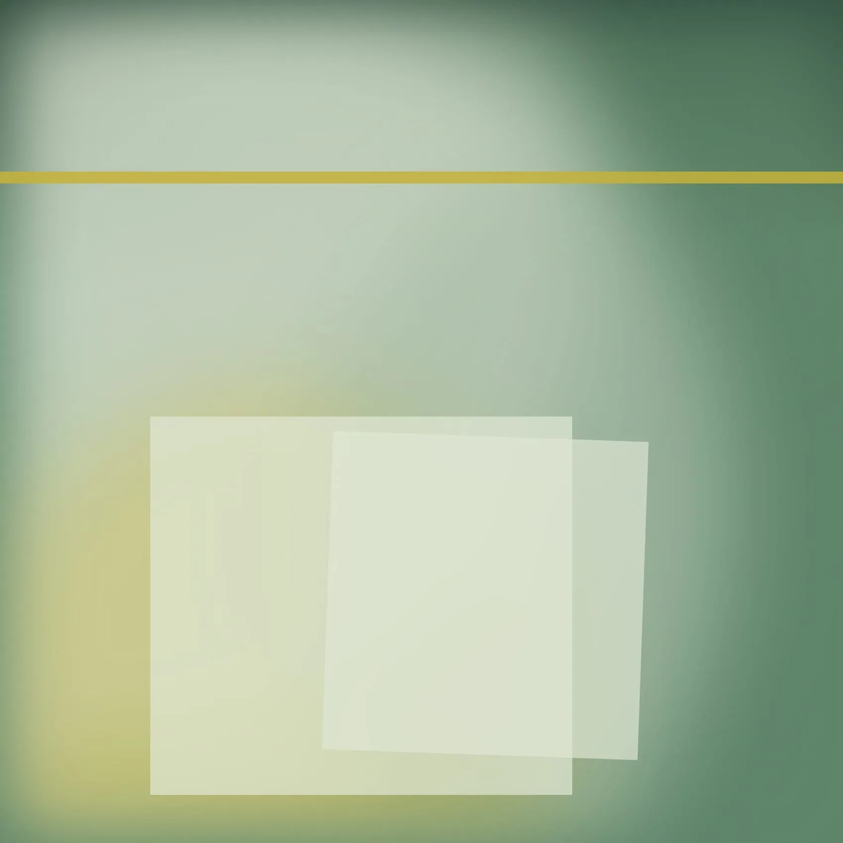 Viridian Hour, Oil and cold wax on panel